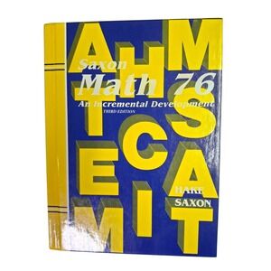 Saxon Math 7/6 An Incremental Development Third Edition Hardcover 1-56577-153-2